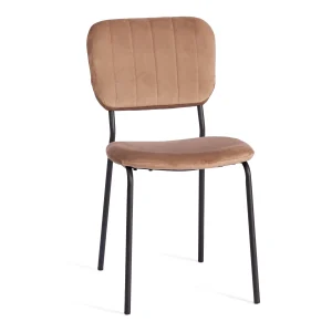 Дизайнерский мягкий стул для дома и ресторанов Malm коричневого цвета